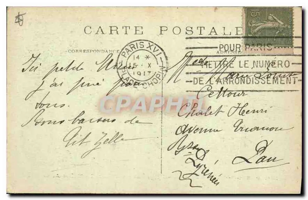 Paris-Montmartre — Basilika des Heiligen Herzens. Der Hauptaltar — J. H. n°132 - Rückseite