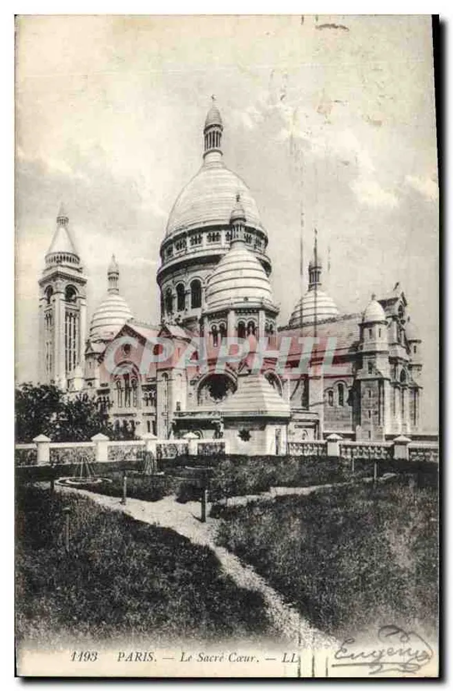 Paris — O Sagrado Coração — Euzeny, n° 1493 - Frente
