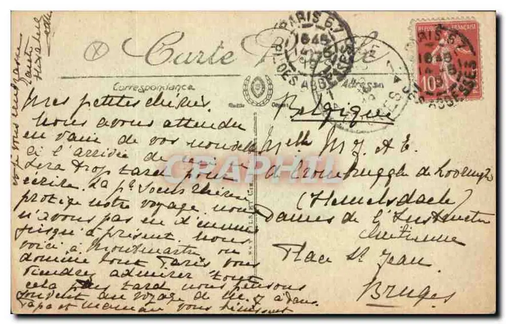 Paris — Der Seilbahn und die Basilika des Heiligen Herzens von Montmartre — LL Nr. 219 - Rückseite