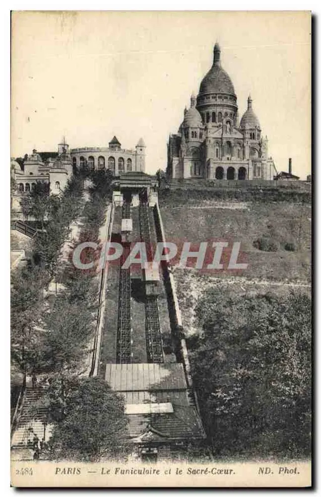 PARIS — Der Funicular und der Sacré-Cœur — ND. Phot. - Vorderseite