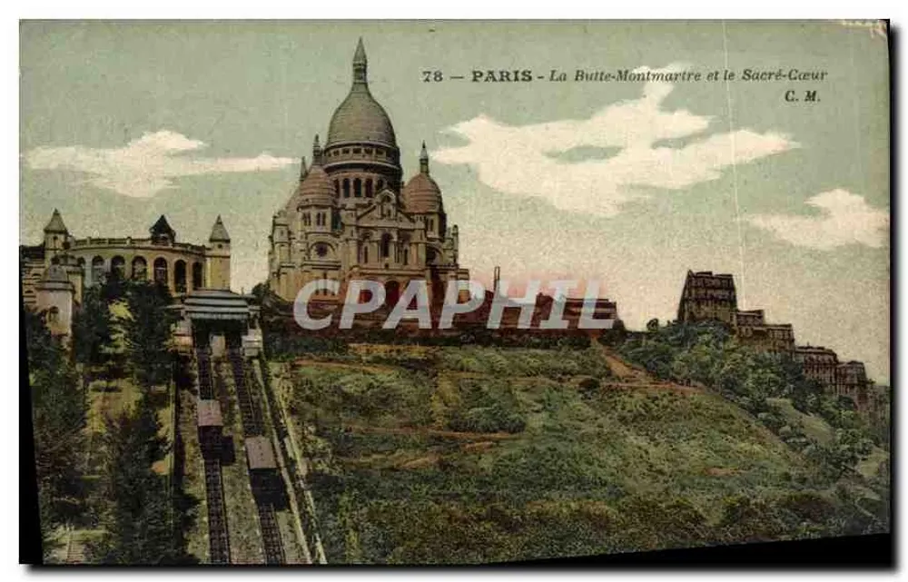 Paris - La Butte-Montmartre und der Sacré-Cœur — C. M. n°78 - Vorderseite