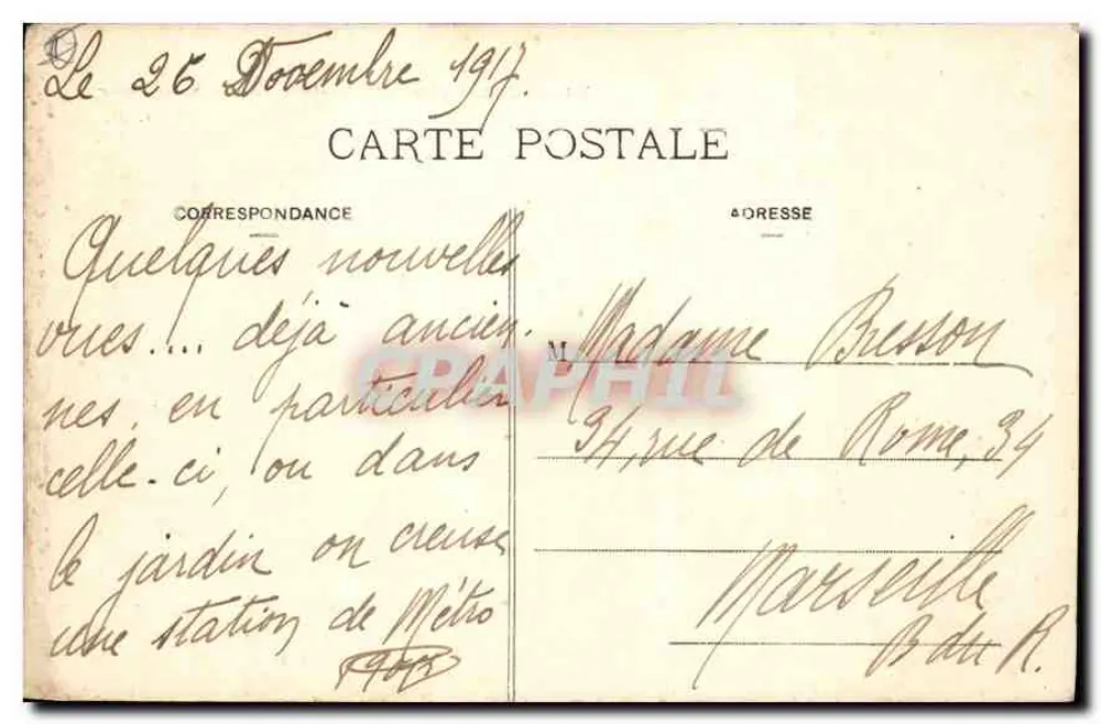 Paris - La Butte-Montmartre und der Sacré-Cœur — C. M. n°78 - Rückseite