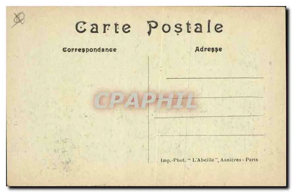 Paris — Der Montmartre-Funicular und die Basilika des Heiligen Herzens — Imp. Phot. 'L'Abeille', Asnières - Paris - Rückseite