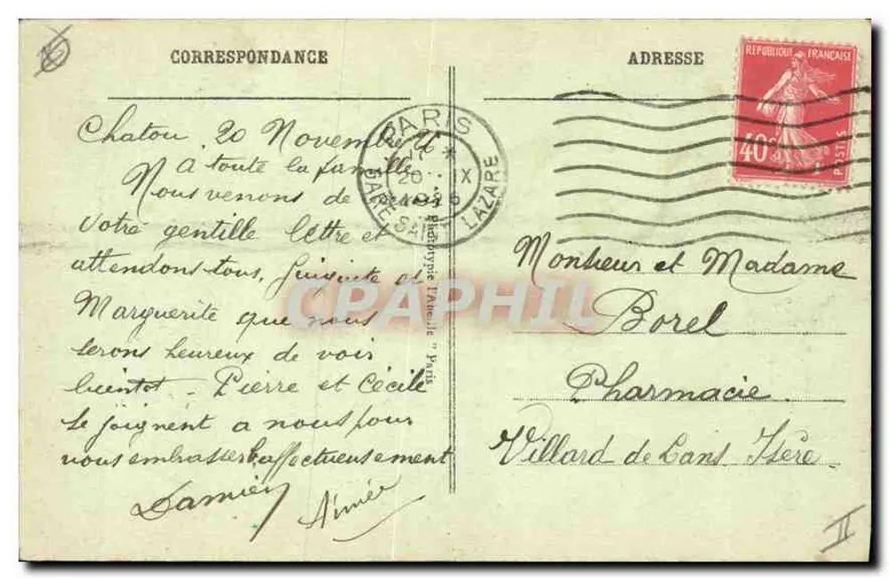 Paris — Ansicht des Sacré-Cœur von Montmartre und des Funiculars — 126 - Rückseite
