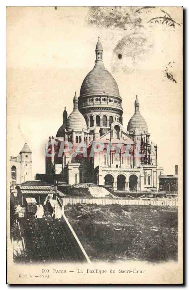 Paris — A Basílica do Sagrado Coração — G.C.A — n°509 - Frente
