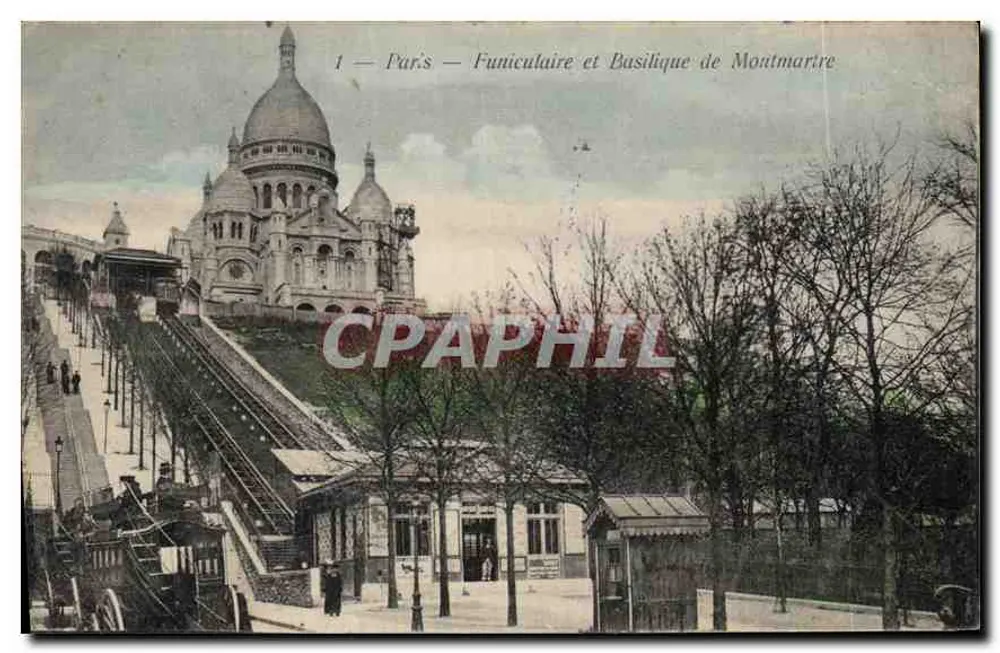 París — Teleférico y Basílica de Montmartre — Fot. Mousnier, París - Anverso