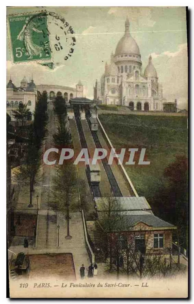 Paris — O Funicular do Sagrado Coração — LL - Frente