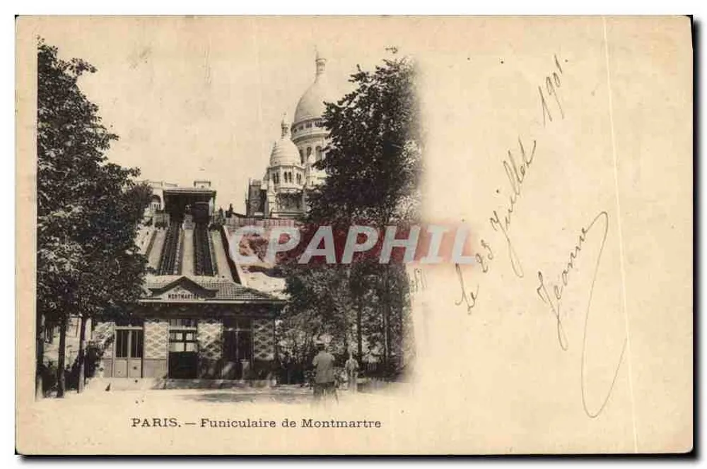 PARIS — Funicular de Montmartre — editor não visível - Frente