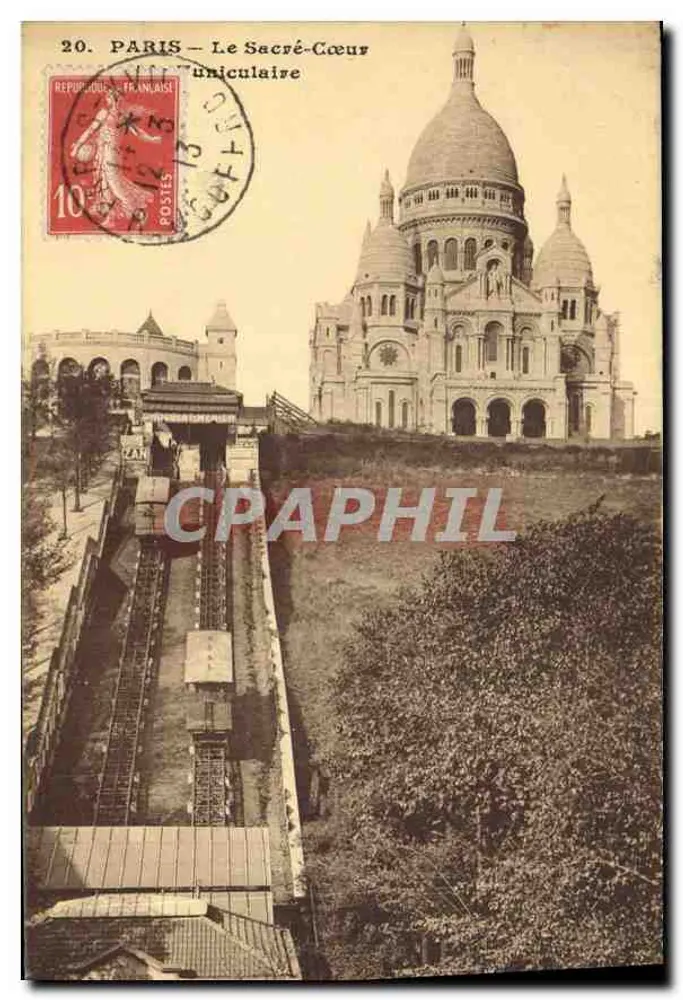 Paris — O Sacré-Cœur — editor anônimo, n°20 - Frente