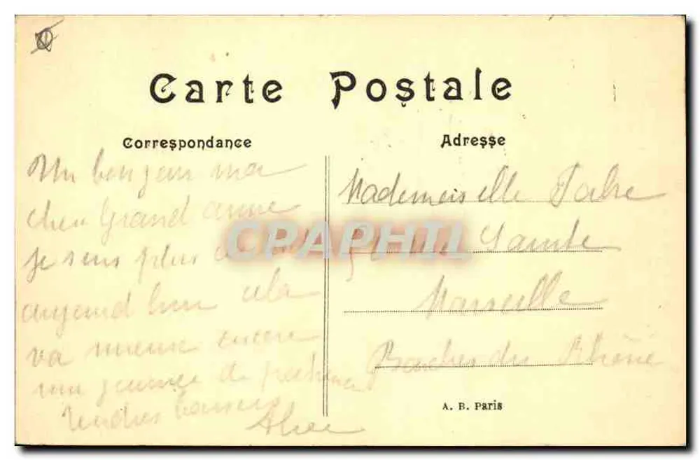 Paris — O Sacré-Cœur — editor anônimo, n°20 - Verso