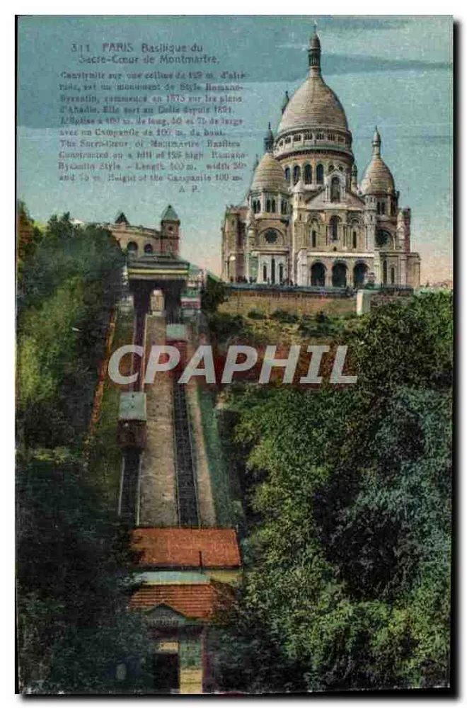 Paris - Basílica do Sagrado Coração de Montmartre — n° 311 - Frente