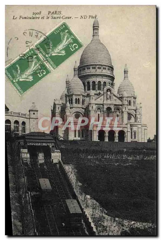 Paris — Der Funicular und der Sacré-Cœur — ND PboT - Vorderseite