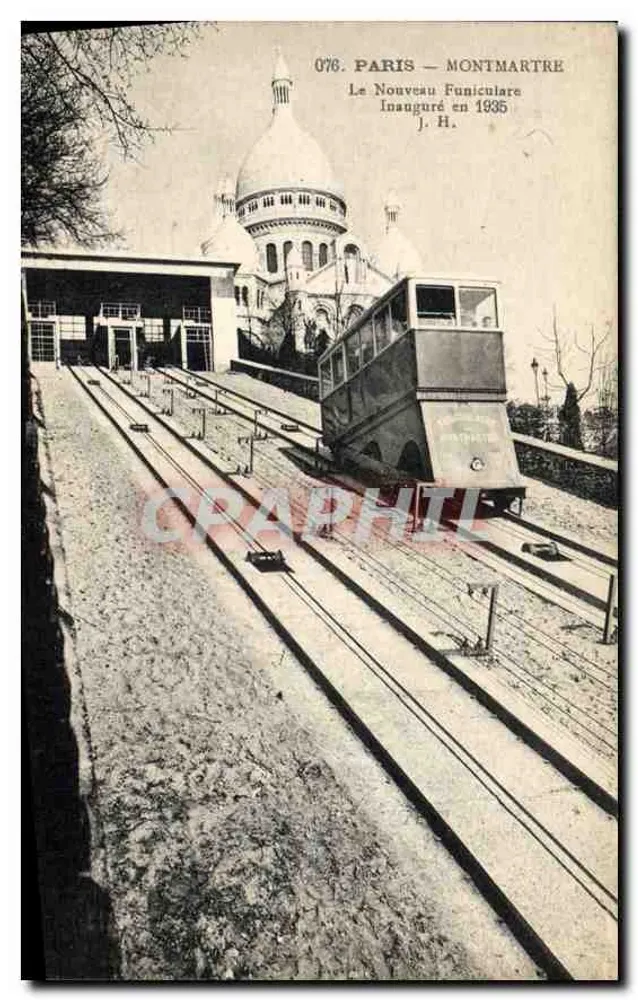 Paris — Montmartre — Der neue Funicular, eingeweiht 1935 — J. H. - Vorderseite
