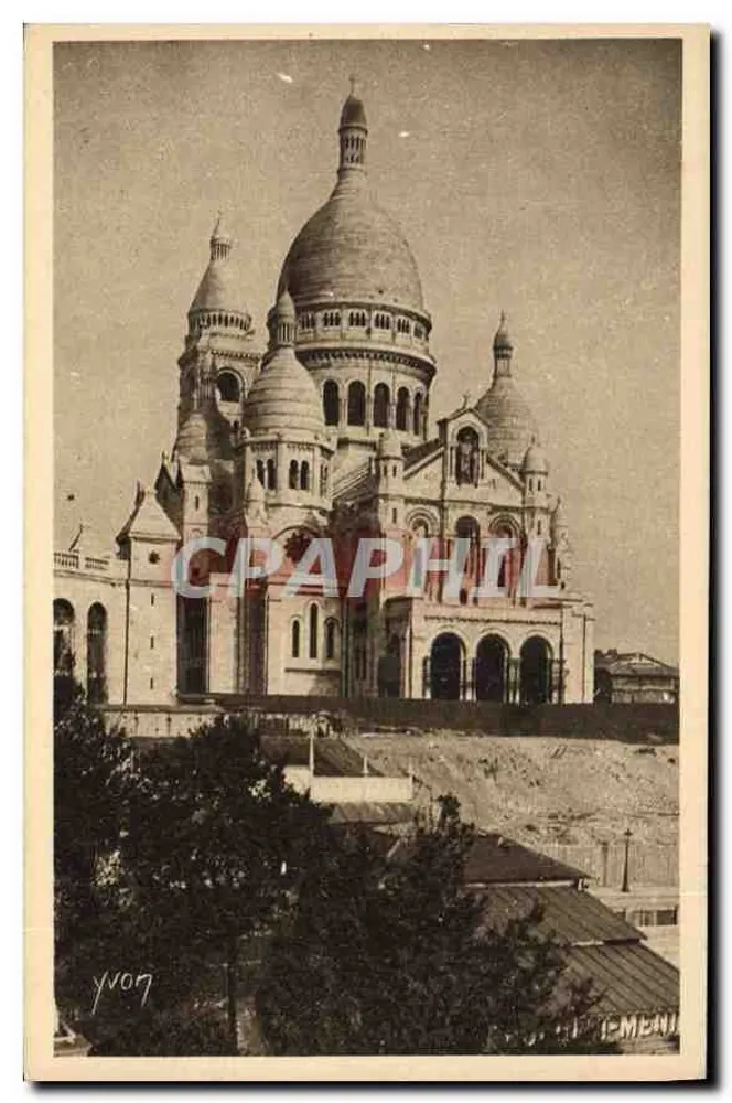 Basílica del Sagrado Corazón — París — Edición Yvon - Anverso