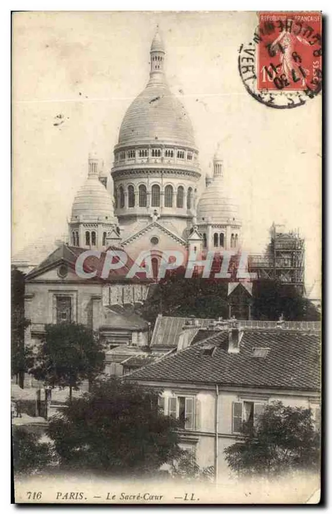Paris — O Sagrado Coração — LL. n° 716 - Frente