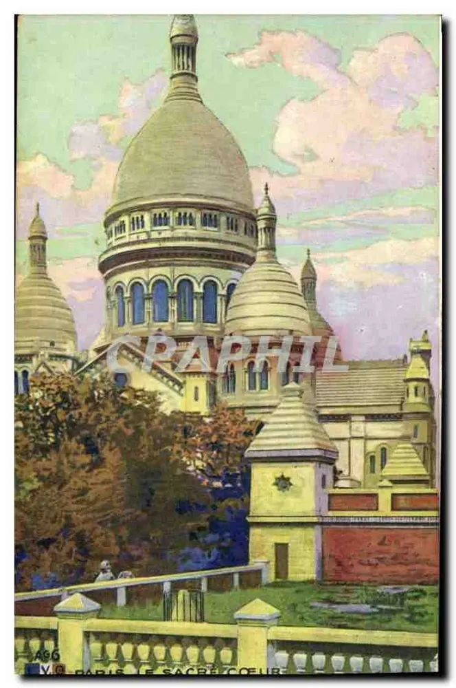 Paryż — Święty Serce — V.C. wydawca, nr 496 - Awers