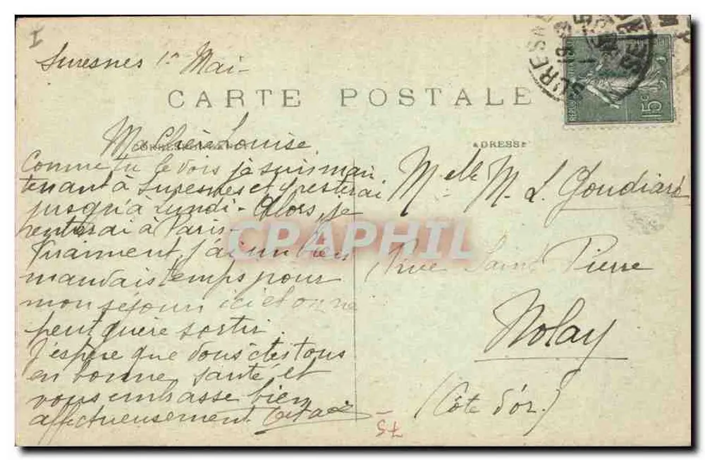 Paris — La Basilique du Sacré-Cœur et le Campanile — C.M. n°257 - Rückseite