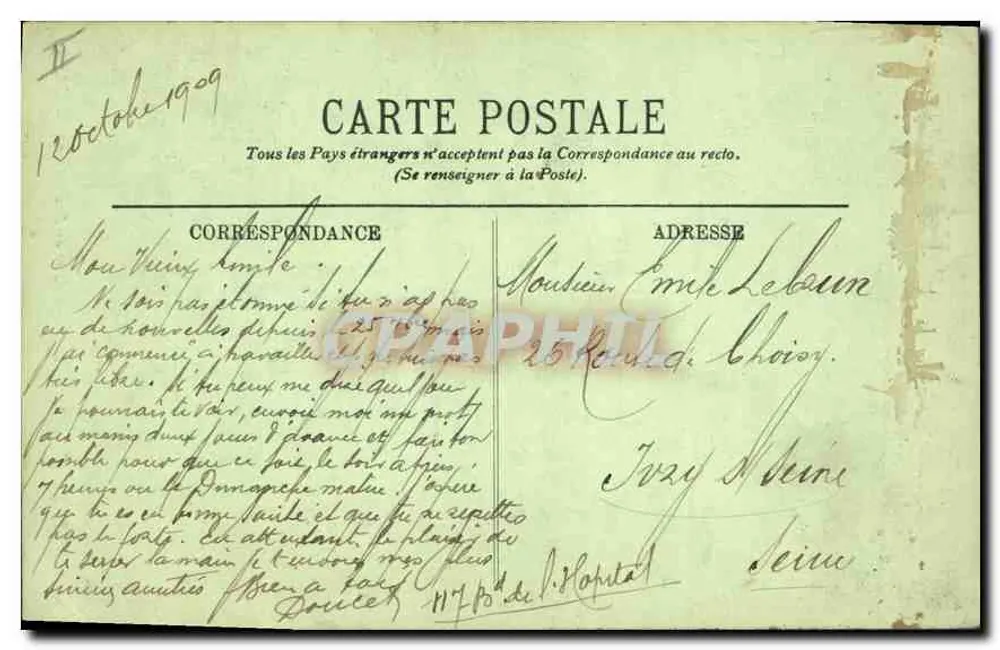 Paris (XVIIIe) — O Funicular do Sacré-Cœur — LL. n°219 - Verso