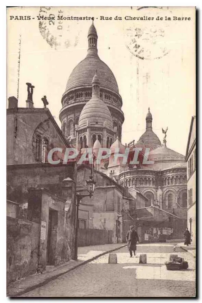 Paris - Alt-Montmartre - Rue du Chevalier de la Barre — Ansicht der Basilika des Heiligen Herzens - Vorderseite