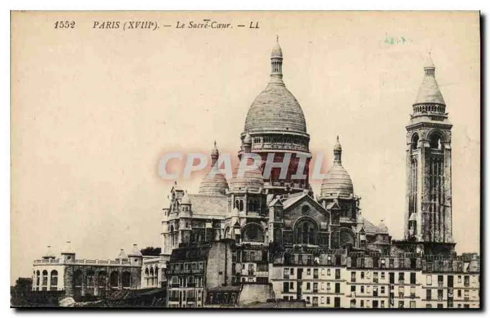 Paris (XVIIIe) — O Sacré-Cœur — 1552 - Frente