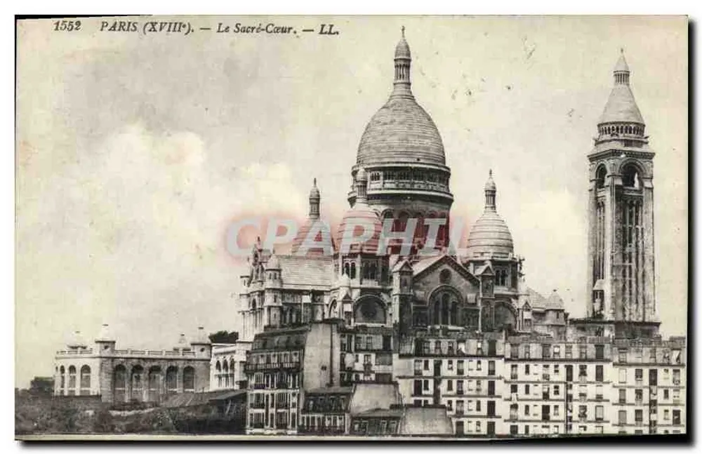 Paris (XVIIIe) — O Sagrado Coração — LL. — 1552 - Frente