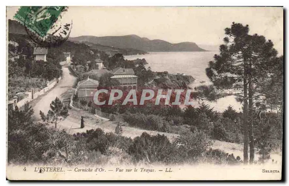 O ESTEREL — Corniche d'Or — Vista sobre o Trayas — LL — Selecta - Frente