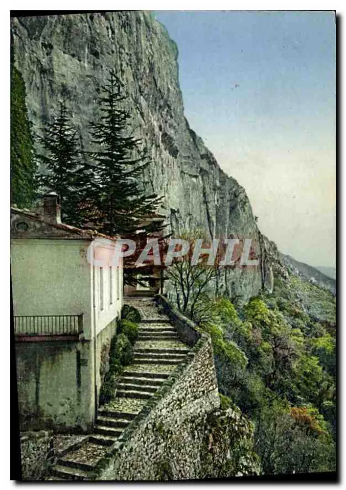 A Gruta da Santa Baume — Vista da Gruta — Edições Levy e Neurdein, Nice - Frente