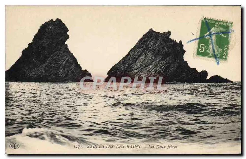 SABLETTES-LES-BAINS — Os Dois Irmãos — Editor E.P.D. n°1271 - Frente