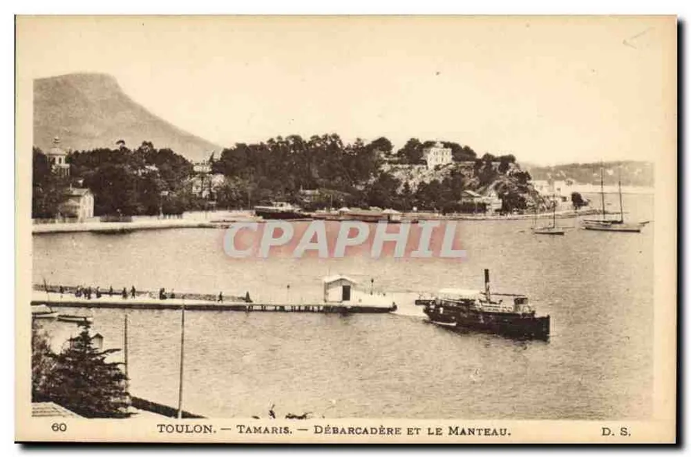 Toulon - Tamaris — Hafen und das Manteau — D.S. - Vorderseite