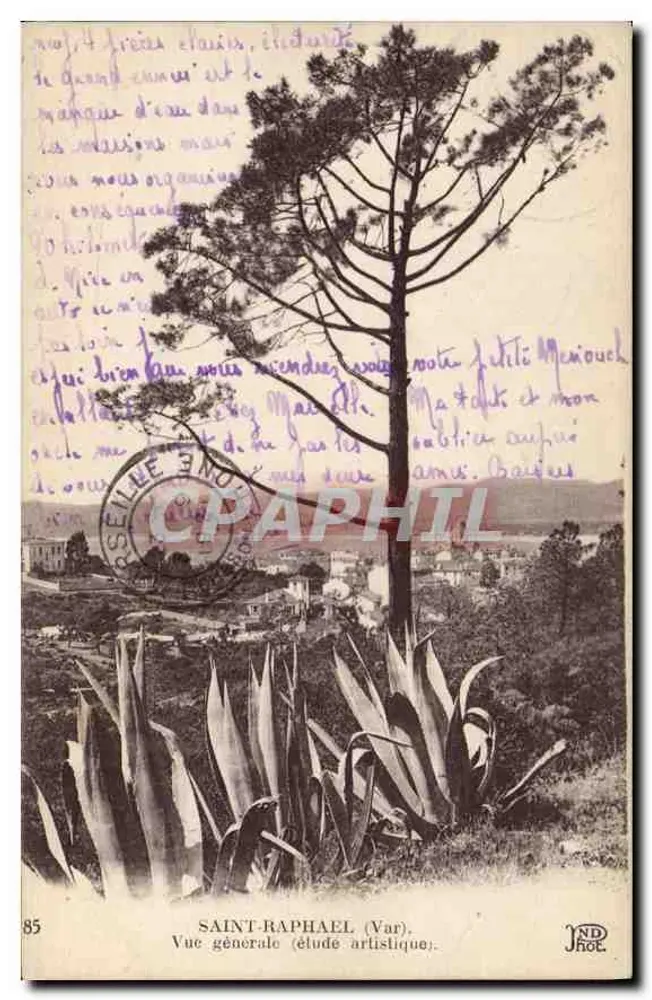 Saint-Raphaël (Var) — Allgemeiner Blick (Kunststudie) — J. Hot, Nr. 85 - Vorderseite