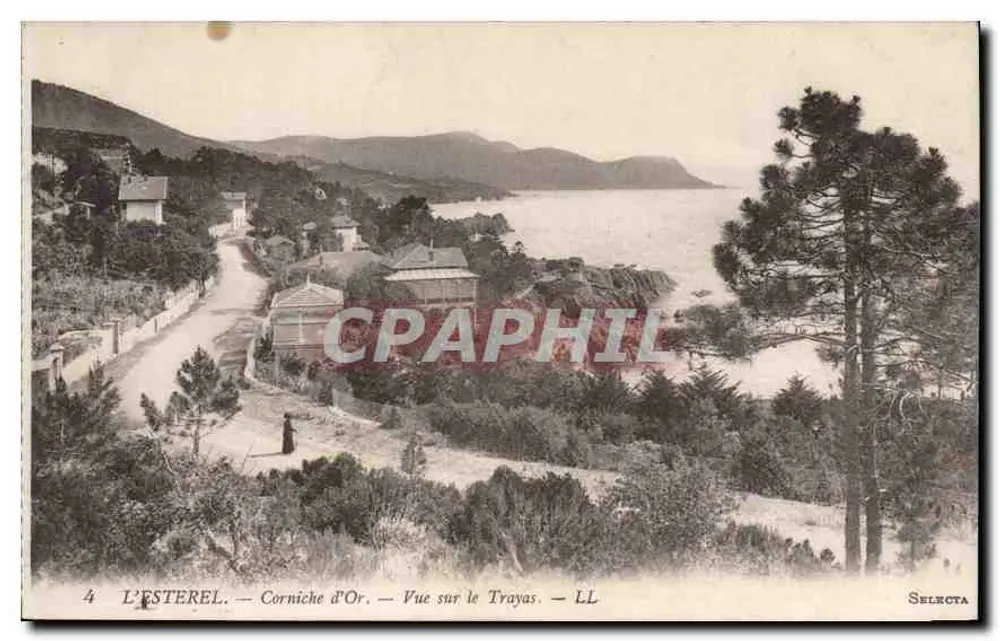L'ESTEREL — Corniche d'Or — Vista sobre o Trayas — Sellecta - Frente