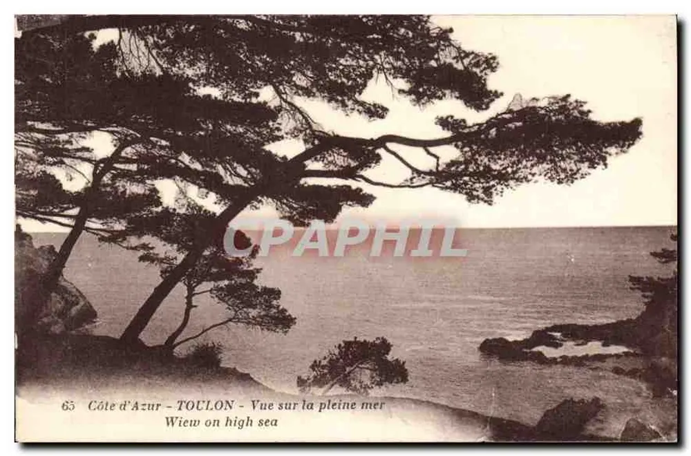 Côte d'Azur – TOULON – Ansicht der offenen See - Vorderseite