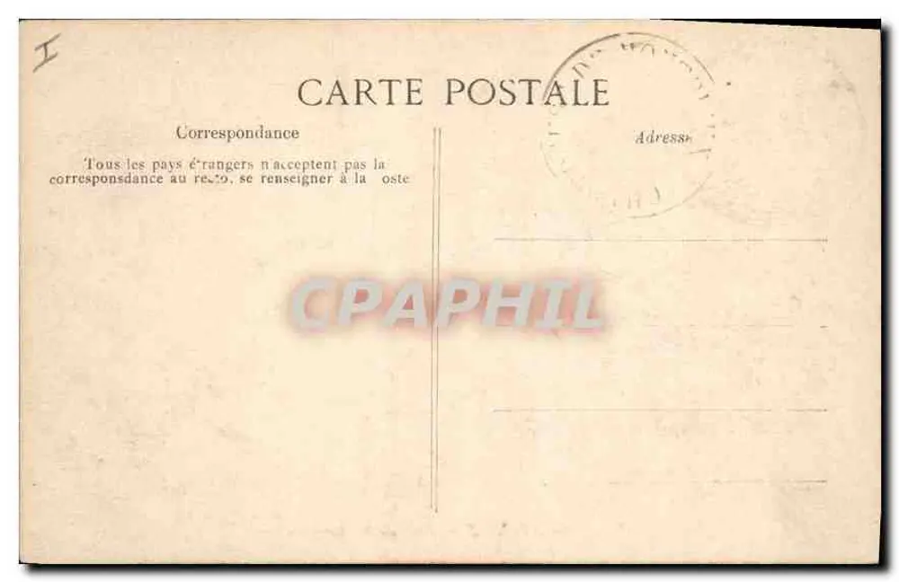 Montrieux — Rua da Charliouse — Editor Chartre, n° 612 - Verso