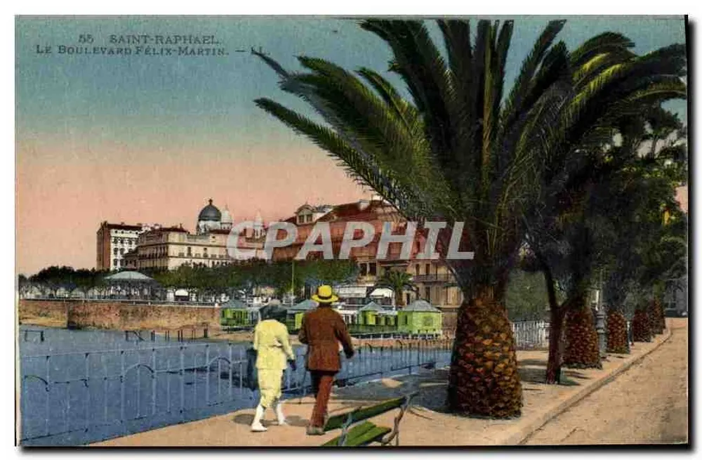 Saint-Raphaël — O Boulevard Félix-Martin — C.P.A.P.H.I.L. - Frente