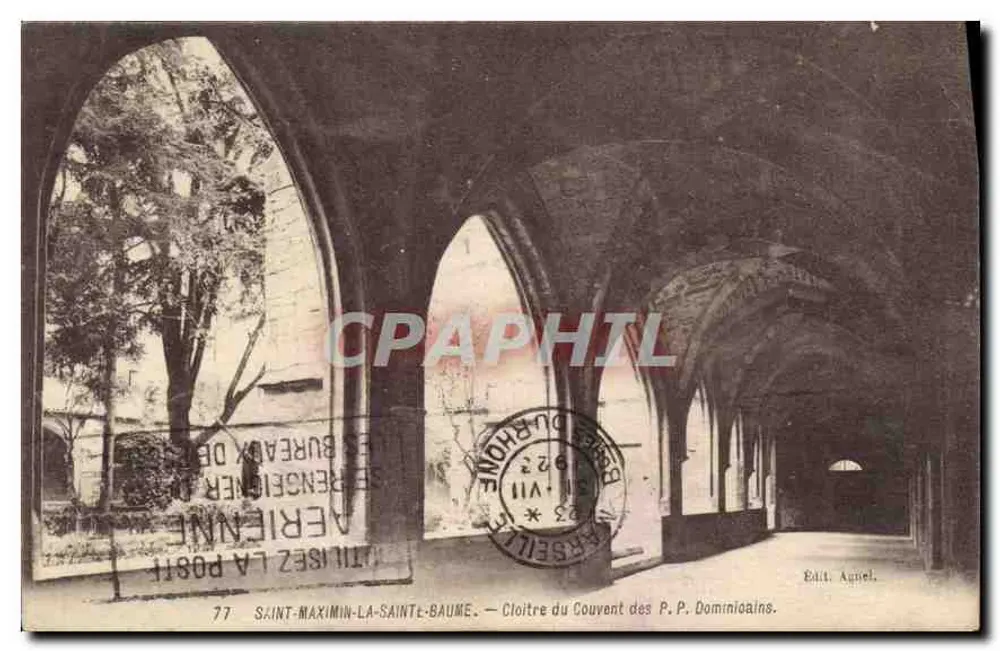 Saint-Maximin-la-Sainte-Baume — Cloister of the Dominican Convent — Auniel Ed., no. 77 - Vorderseite