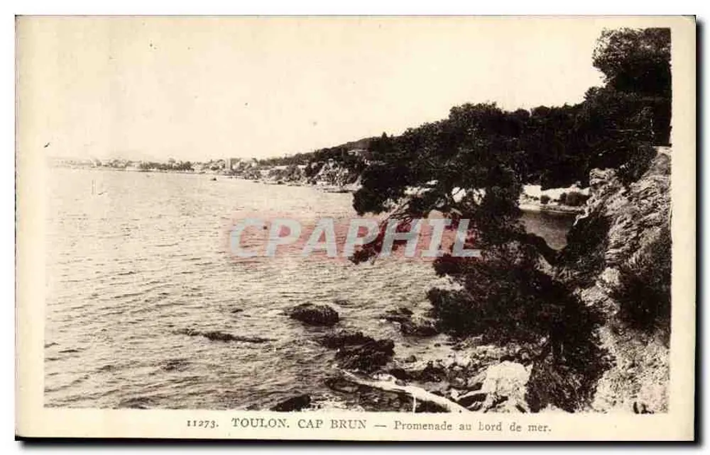 Toulon. Cap Brun — Promenade am Ufer. - Vorderseite