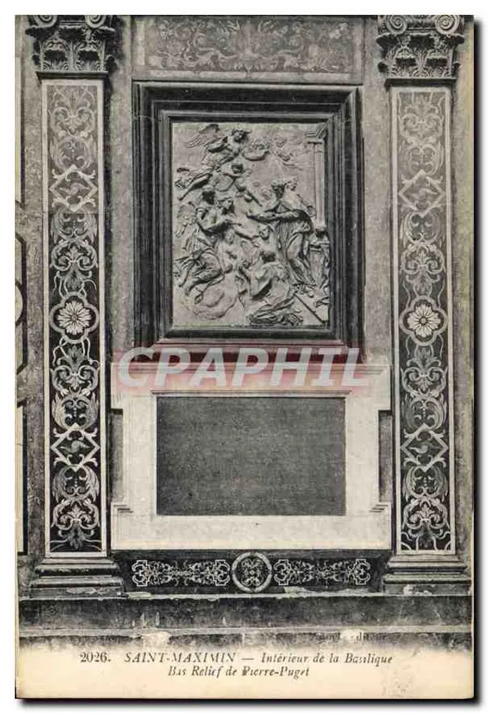 Saint-Maximin — Innenansicht der Basilika — Basrelief von Pierre-Puget - Vorderseite