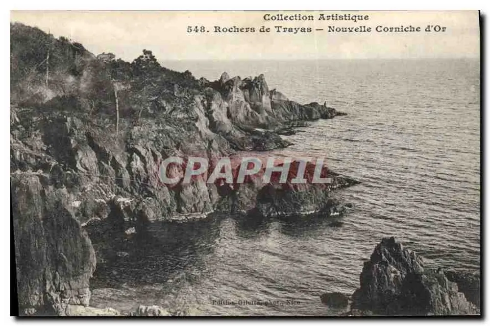 Rochers de Trayas — Neue Goldene Promenade — Künstlerische Sammlung, Nr. 548, Politian Gilletta, Nîmes - Vorderseite