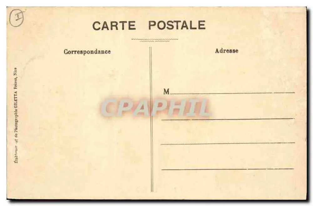 Grand Hôtel und Estérel-Hôtel - Le Trayas — Giletta-Ausgabe, Foto., Nice - Rückseite