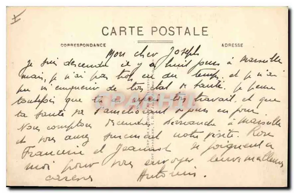 Toulon - Der Pin von Wales — Ansicht der Küste mit einem Fischer auf einem Felsen — unbekannter Verlag, Nr. 14 - Rückseite