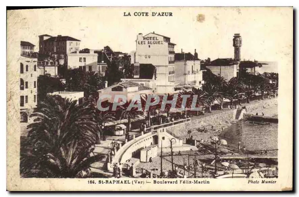 St-Raphaël (Var) — Boulevard Félix-Martin — Hotel Les Algues — Photo Munier - Vorderseite