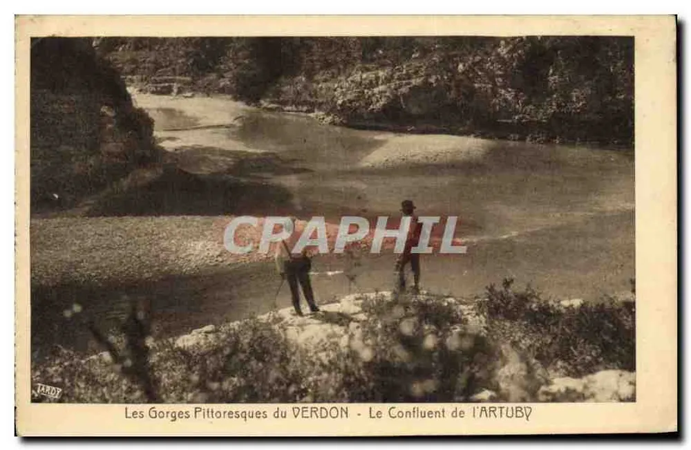 Die malerischen Schluchten des VERDON — Der Zusammenfluss der ARTUBY — Ausgabe A. Tardy - Vorderseite
