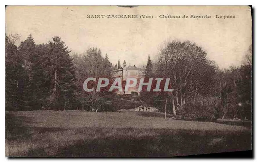 Saint-Zacharie (Var) - Schloss Saporta - Der Park - Vorderseite