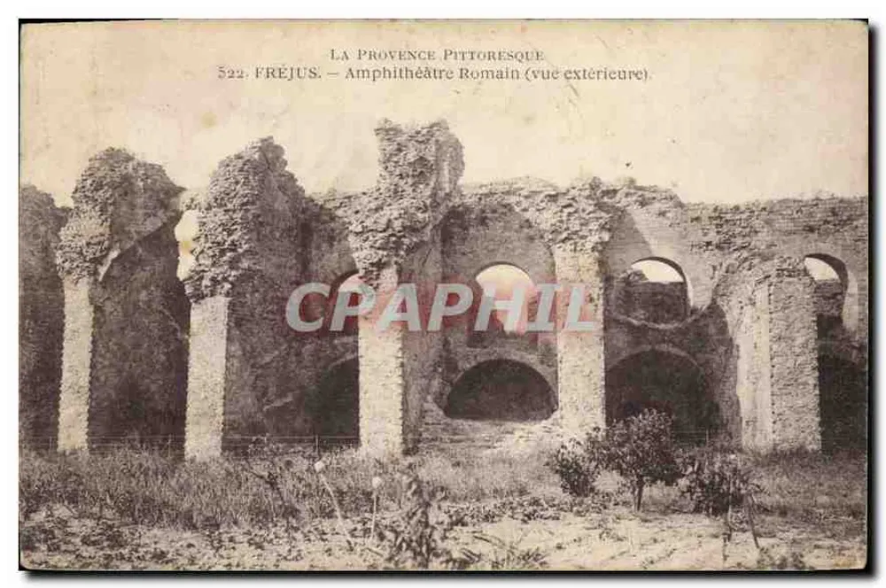 Fréjus — Römisches Amphitheater (Außenansicht) — La Provence Pittoresque, Nr. 522 - Vorderseite