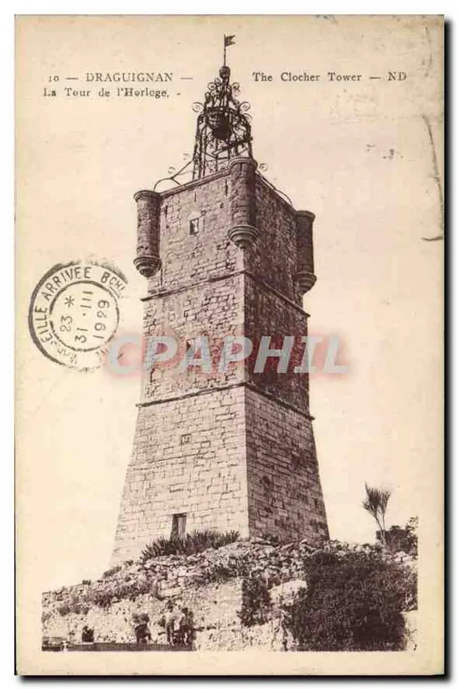 Draguignan — Ansicht der Uhrenturm — Verlag ND, Nr. 10 - Vorderseite