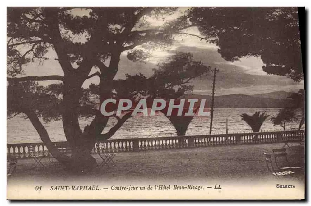 Saint-Raphaël — Ansicht von der Rückseite des Hotels Beau-Rivage — Selecta - Vorderseite