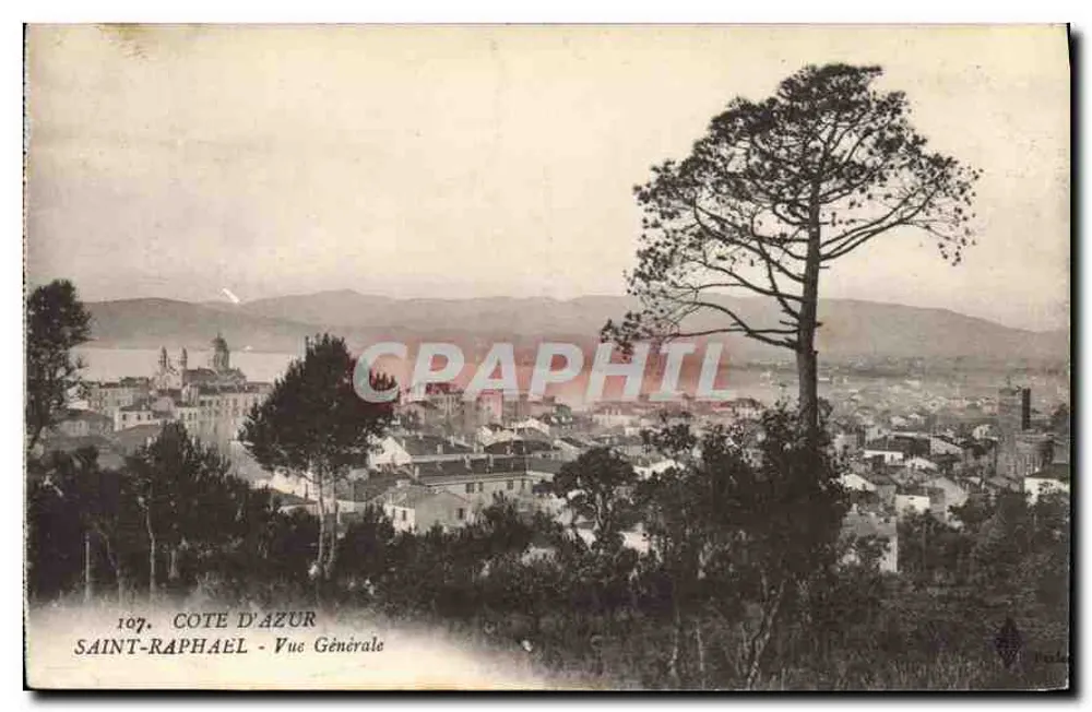 Saint-Raphaël - Vista Geral — Costa Azul, n°107, editor C. Bola - Frente