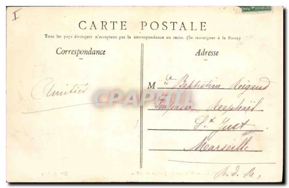 Saint-Raphaël — Palmen der Villas-Gärten — Mme de Suzy - Rückseite