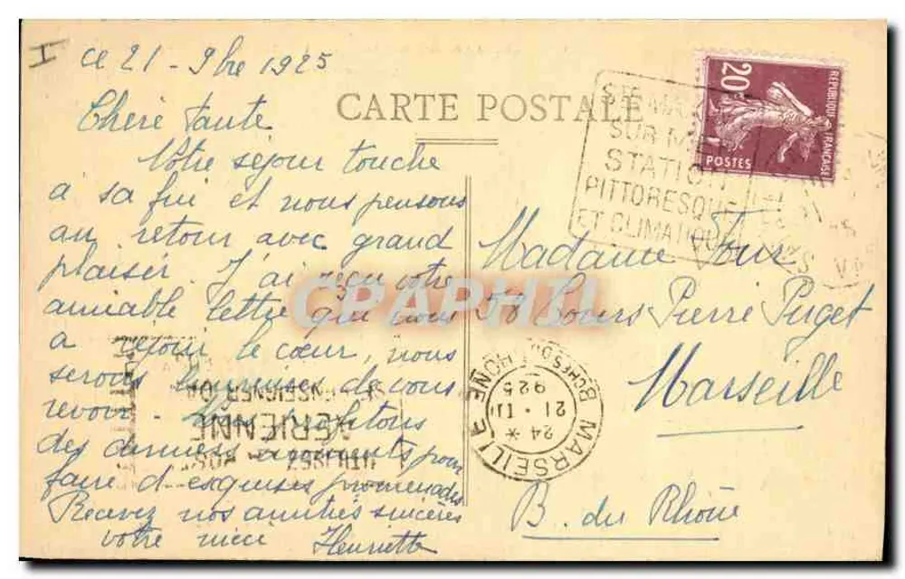 Sainte-Maxime-sur-Mer — Ansicht der Pointe de Saint-Tropez — Viertel Moute - Rückseite