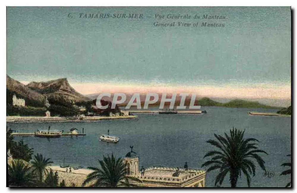 Tamaris-sur-Mer — Allgemeiner Blick auf den Manteau — Imp. Delet, Paris - Vorderseite